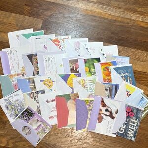 30 assorted greeting cards